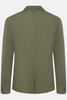  TWO - BUTTON NOTCH LAPEL BLAZER IN LIGHTWEIGHT COTTON - BLEND WITH CONTRAST BLUE PATTERNED LINING
