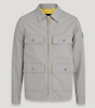 Men's Light Grey Utility - Style Zip - Up Jacket