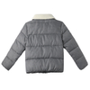New Design light Weight Padding Sherpa Detachable Collar Men\'s Winter Grey Jackets