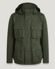 Men's Cotton - Nylon Blend Utility - Inspired Hooded Field Jacket