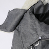 New Design light Weight Padding Sherpa Detachable Collar Men\'s Winter Grey Jackets