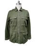 Spring Coat - Woman garment-washed cotton jacket with rivets 