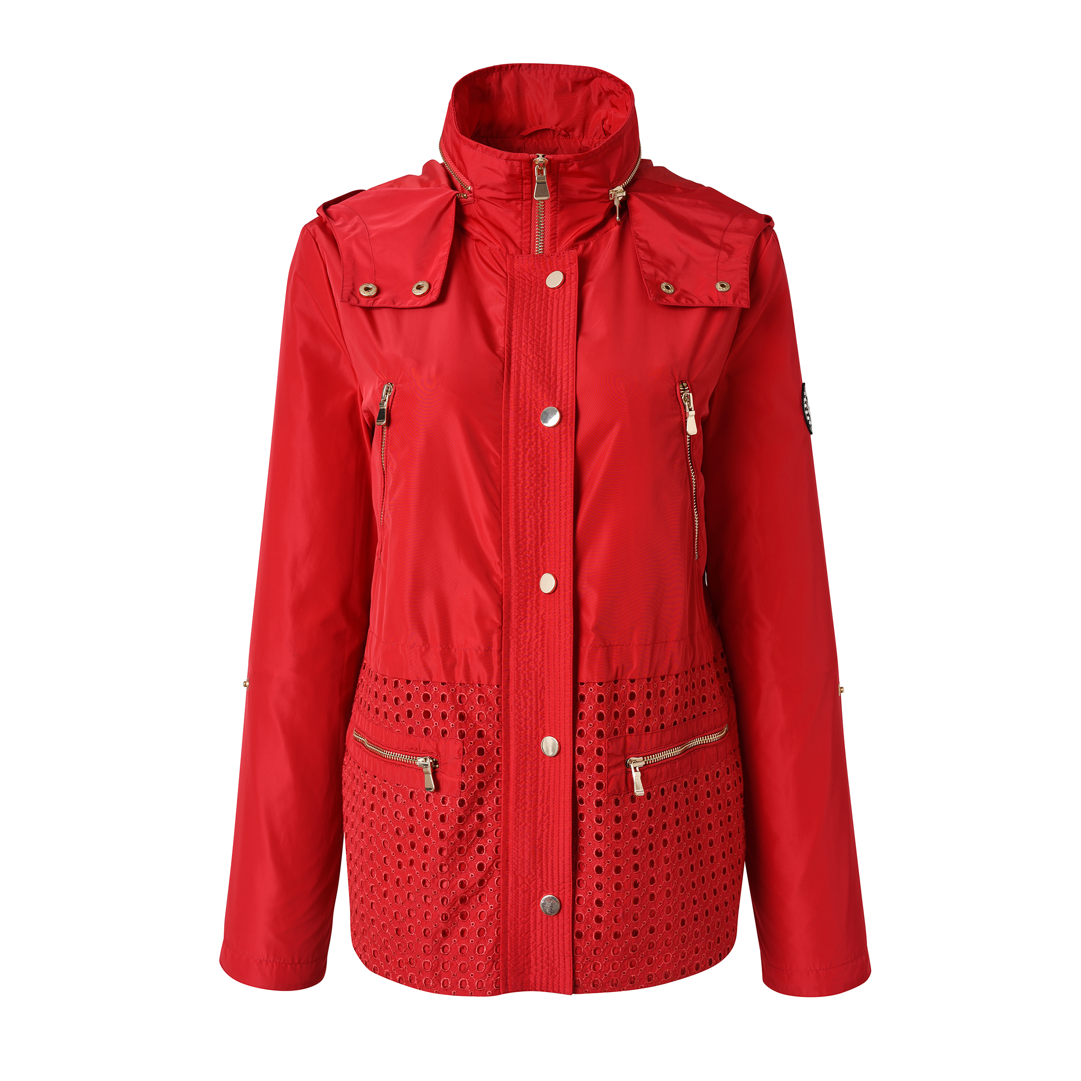 New Custom Designed - Women\'s Red Cellular Outdoor Jacket 