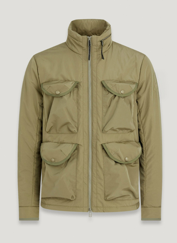 BEIGE MULTI - POCKET PUFFER JACKET