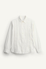 Men's shirt-white-pleat