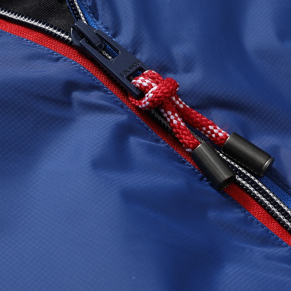 Men's Long Parka Jacket- Light Padded Jacket in Ripstop Fabric