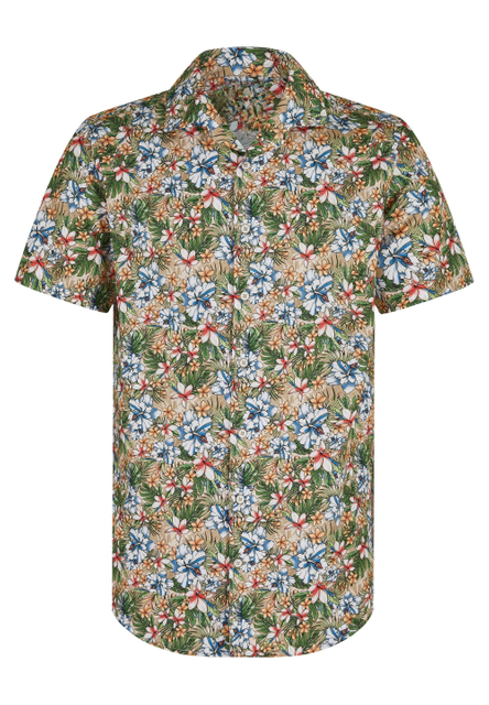 Men's shirt-flower-printed