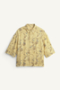 Men's shirt-yellow -short sleeve shirt