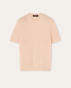 Ladies Cashmere Crewneck with short sleeve