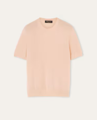 Ladies Cashmere Crewneck with short sleeve