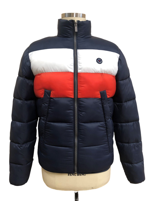  Wholesale Men's Winter Warm Puffer Jacket Nylon Fabric Jacket Classic Style Jacket 