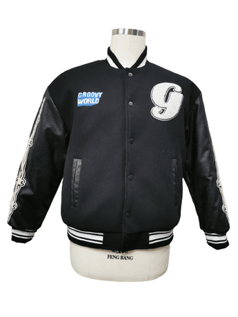 Hot Sales Patches Bomber Baseball Letterman Varsity Jacket Chinese Supplier