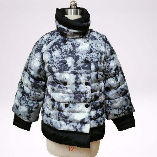 Digital Printed Fasion Winter Heavy Warm Casual Short Women's Puffer Jacket Chinese Supplier