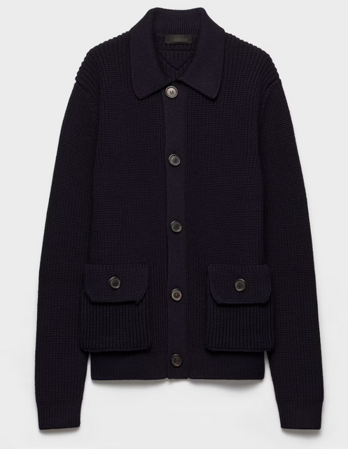 Mens kniwear cardigan with popular quality