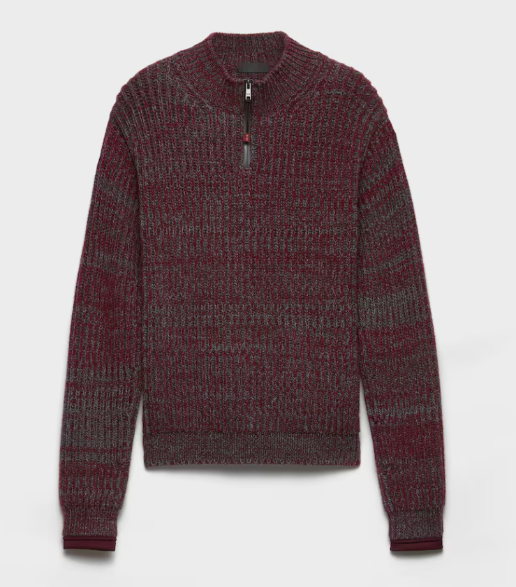1/4 zip cardigan mens knitwear