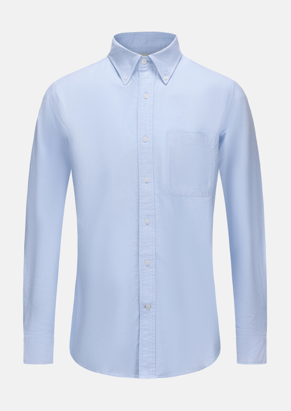 COTTON OXFORD BUTTON - DOWN DRESS SHIRT