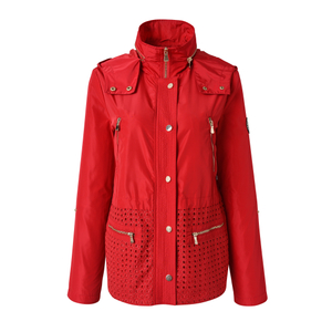 New Custom Designed - Women's Red Cellular Outdoor Jacket 