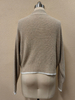 Light Tan Customized Color Sweater Hand Knitted Women Long Sleeve Pullover Sweater 