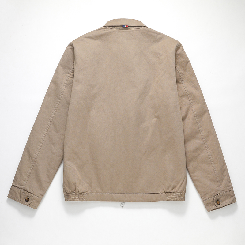 Casual Jacket -Men\'s Cotton Custom Parka Jakcet With Contrast Lining