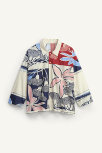 Men's shirt-flower-printed