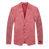 Men\'s Red Patch Pocket Linen Cotton Casual Suit Blazer Jackets