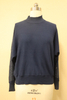 2022 New Design Navy Color Knitted Long Sleeve Sweater Women with Rivet Chinese Supplier