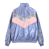 New Outdoor Women\'s Reflective Shiny Windbreaker Sport Jackets With Contrast Panel Design