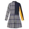 New Arrival Women\'s Slim Fit Plaid Wool Overcoats 