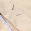 Men\'s biscuit sand cotton spandex notch pocket Suit Blazer Jackets