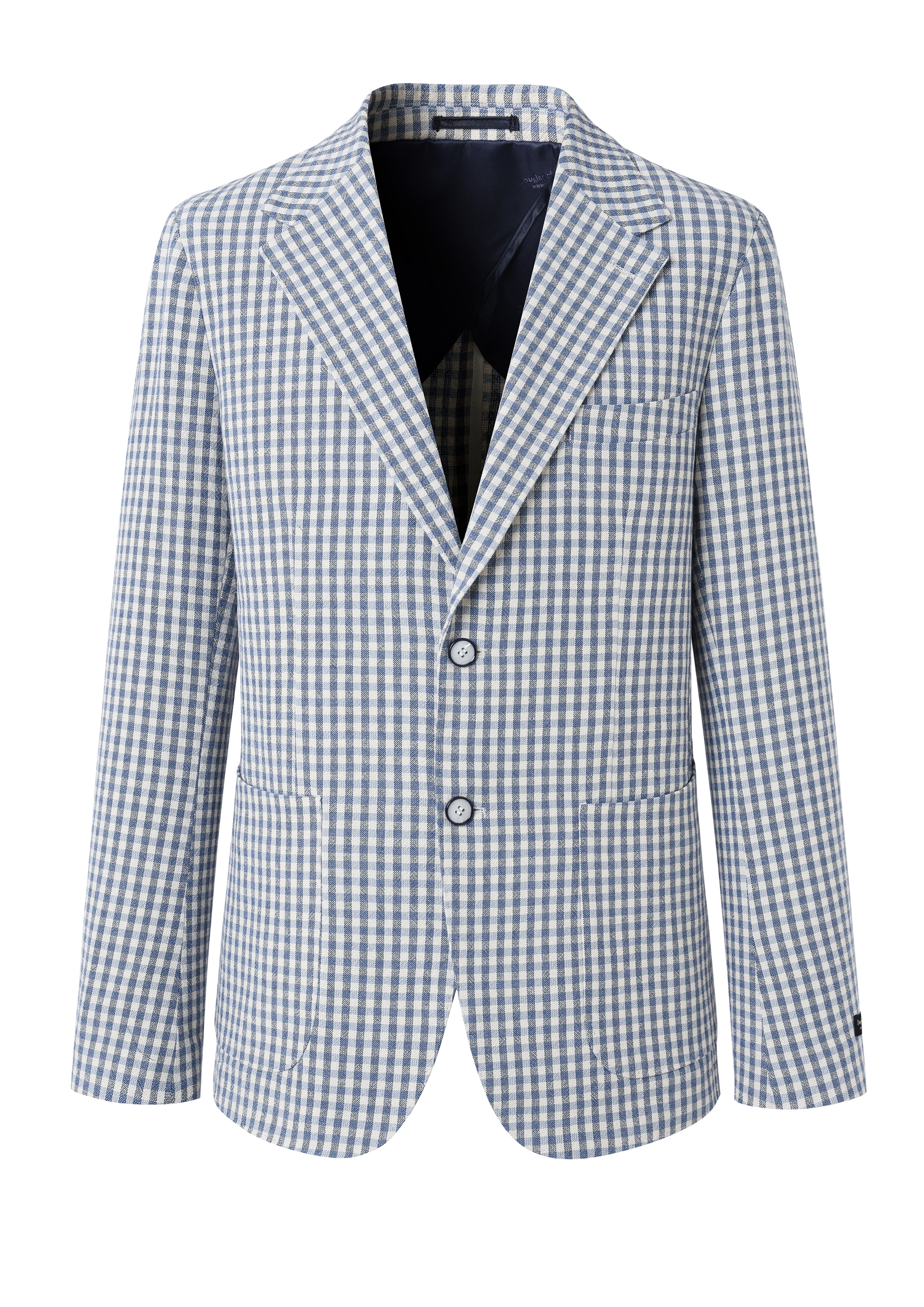 SINGLE - BREASTED GINGHAM BLAZER