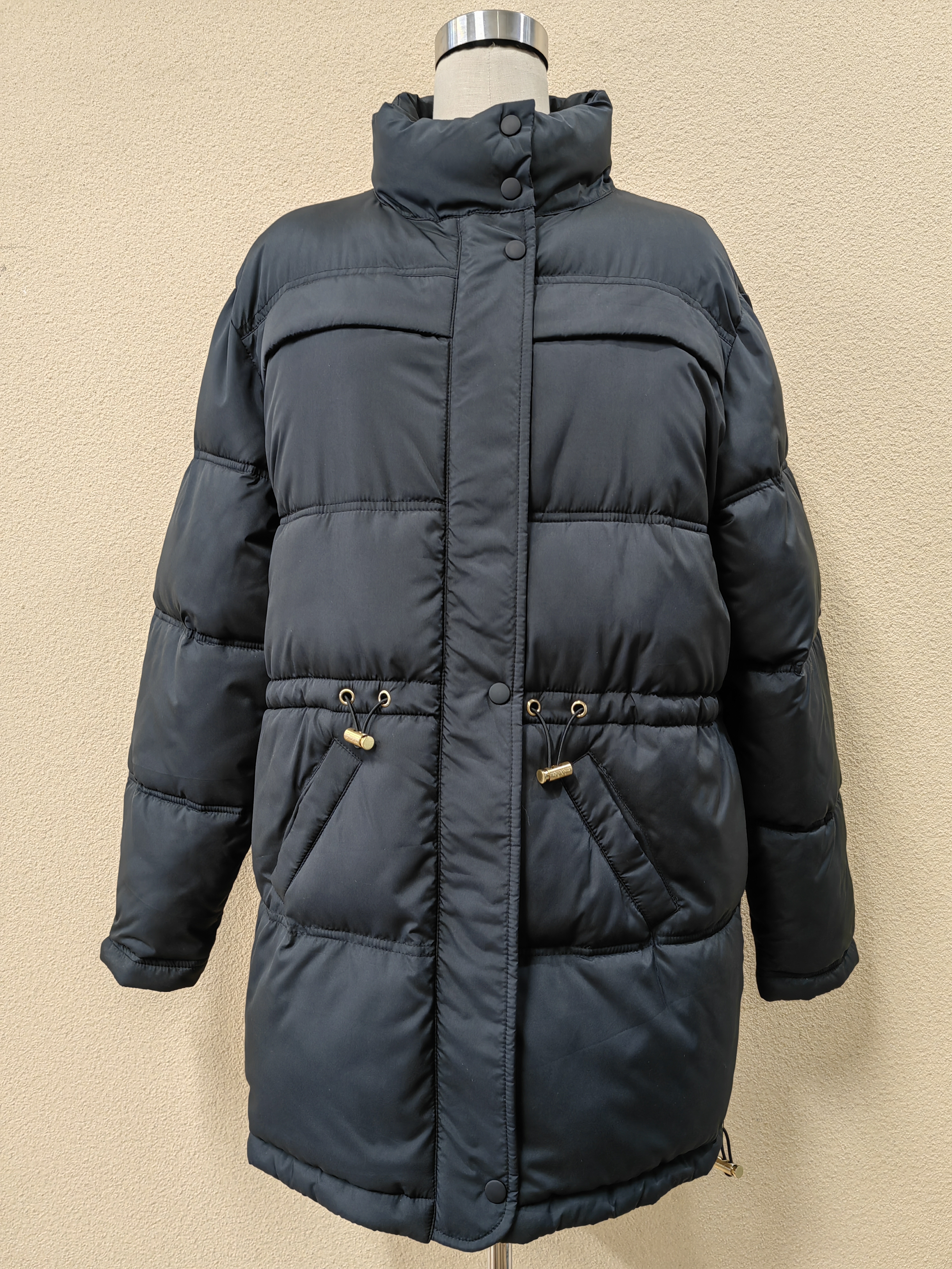 OEM Custom Women's Winter Havey Padding Jacket Nylon Warm Quilted Jacket 