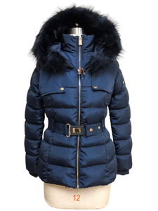 2022 New Design Heavy Padding Jacket Warm Casual Winter Puffer Jacket with Belt Chinese Supplier
