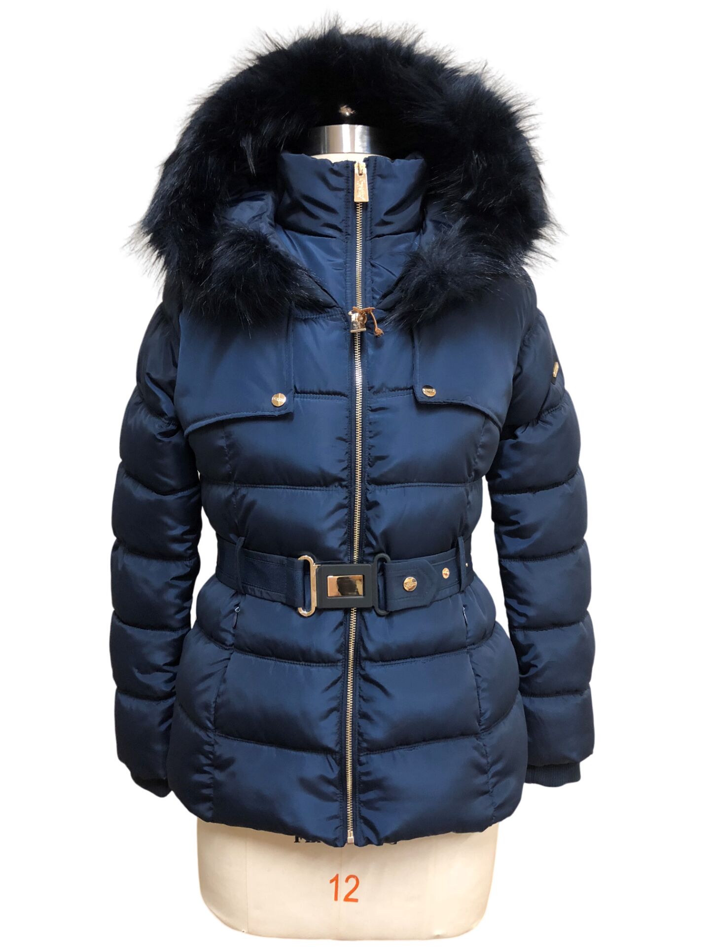 2022 New Design Heavy Padding Jacket Warm Casual Winter Puffer Jacket with Belt Chinese Supplier