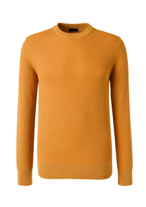 Hot Sales Yellow Knitted Long Sleeve Men's Casual Sweater Crewneck Pullovers Knitswear