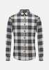 Classic long - sleeve button - down shirt with a collar