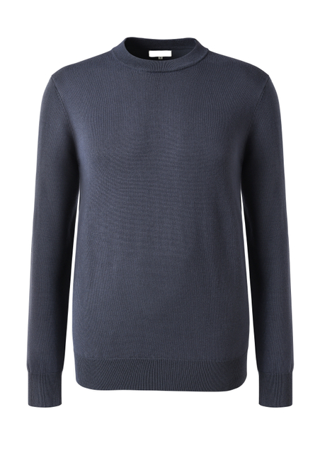 Hot Sales Blue Knitted Long Sleeve Men's Casual Sweater Crewneck Pullovers Knitswear
