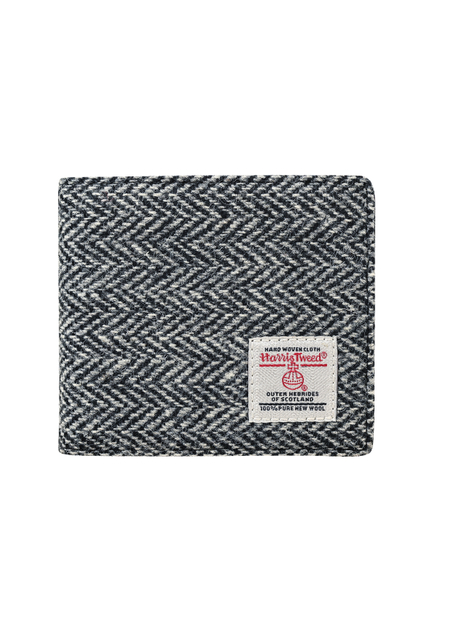 Men's Harris Tweed Black Wallet