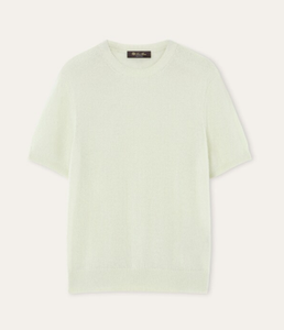Cashmere and silk Crewneck with short sleeve
