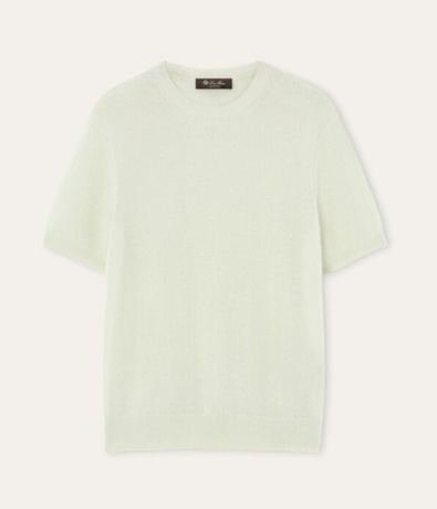 Cashmere and silk Crewneck with short sleeve