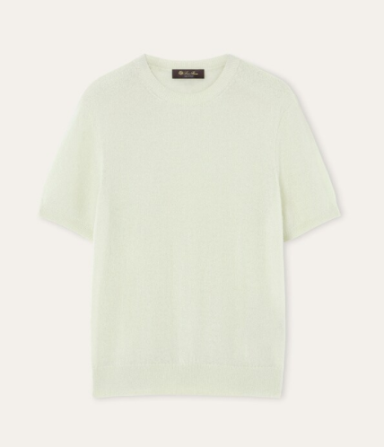 Cashmere and silk Crewneck with short sleeve