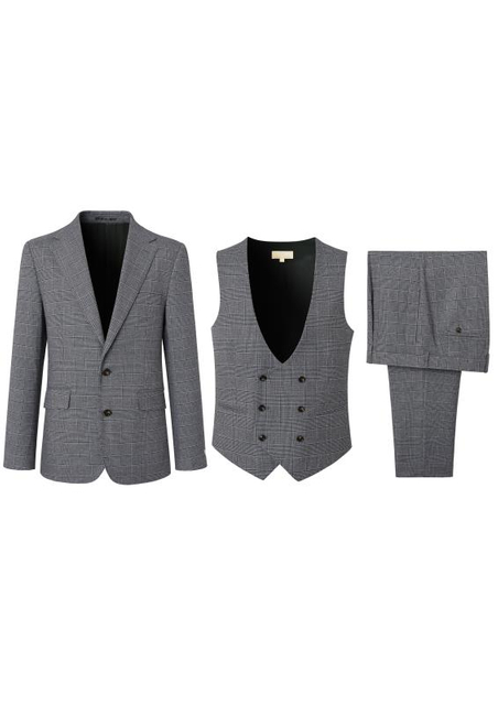 Men's Suits-two Button- Notch Lapel Suit Blazer