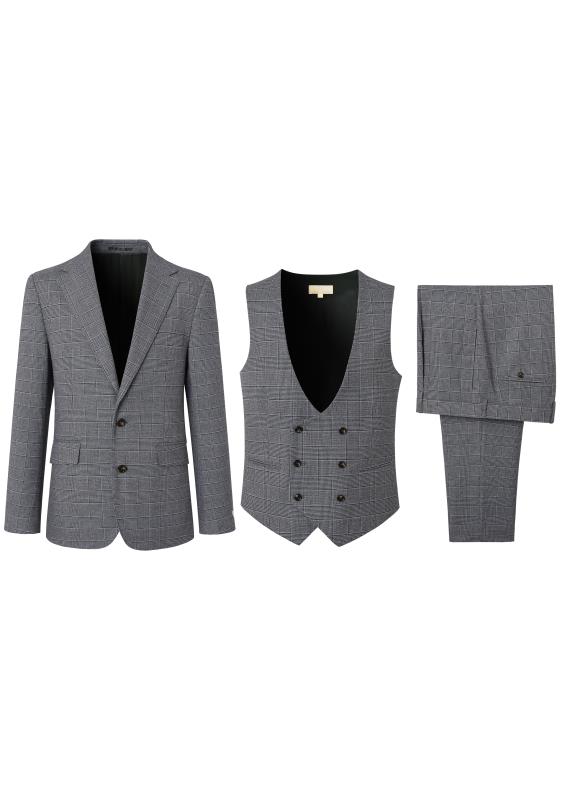 Men's Suits-two Button- Notch Lapel Suit Blazer