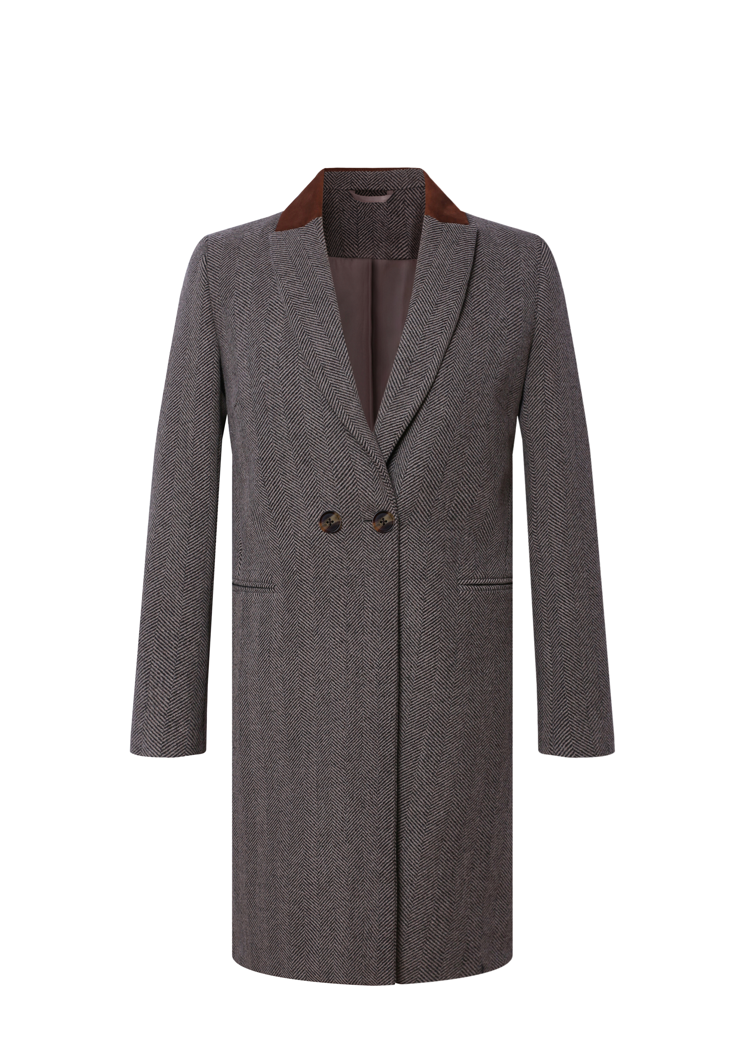 Trench Coat - Woman Classical Trench Coat with New Detail Design