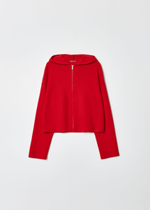 Woman traditional cardigan with zipper