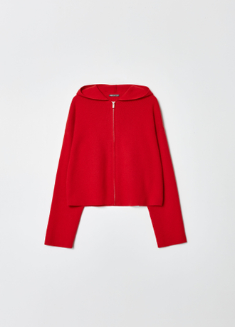 Woman traditional cardigan with zipper