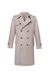 Trench Coat - Woman Classical Trench Coat with New Detail Design